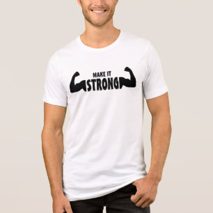 Starke Leistung - Motivierend Gym-Tri-Blend-Shirt Tri-Blend Shirt