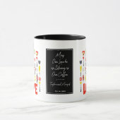 Starke Liebe und Kaffee Niedlichen Paar Minimalist Tasse (Zentrum)