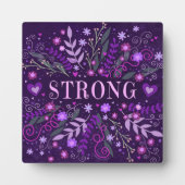 Starke Lila Inspiration Herzblüte Hübsch Fotoplatte (Vorderseite)