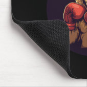 Starke Lion mit Boxkostüm für Mitte und Mousepad (Ecke)