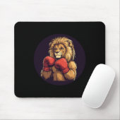Starke Lion mit Boxkostüm für Mitte und Mousepad (Mit Mouse)