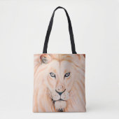 Starke Löwe-Porträt-Öl-Kunst Tasche (Vorderseite)
