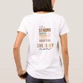 Starke Mama Retro Script Groovy Mutter Tag T-Shirt (Rückseite)