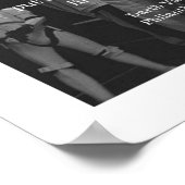 Starke Menschen heben sie nicht ab Poster (Ecke)