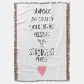 Starke Menschen inspirierend ermutigend Decke (Vorderseite Vertikal)