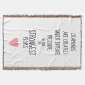 Starke Menschen inspirierend ermutigend Decke (Vorderseite)