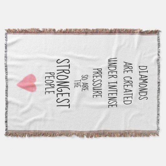 Starke Menschen inspirierend ermutigend Decke (Vorderseite)