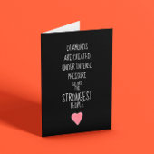 Starke Menschen inspirierend ermutigend Karte