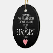 Starke Menschen inspirierend ermutigend Keramik Ornament (Links)