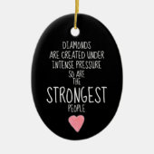 Starke Menschen inspirierend ermutigend Keramik Ornament (Vorne)