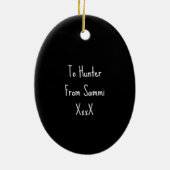 Starke Menschen inspirierend ermutigend Keramik Ornament (Hinten)