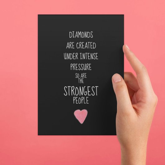 Starke Menschen inspirierend ermutigend Postkarte