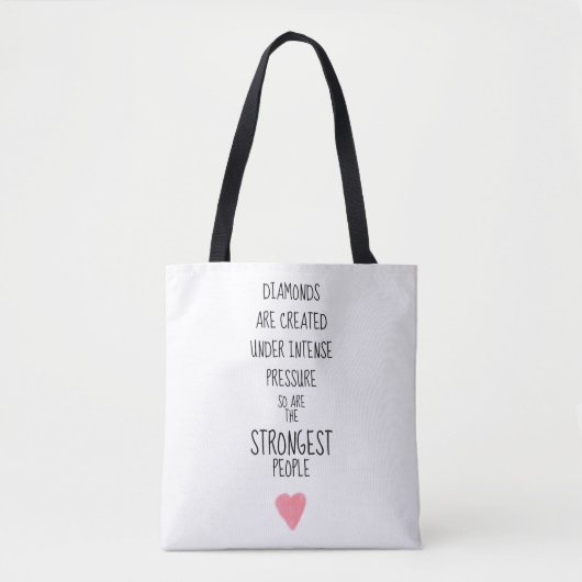 Starke Menschen inspirierend ermutigend Tasche (Vorderseite)