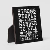 Starke Menschen sind schwerer zu töten - Training Fotoplatte (Vorderseite)