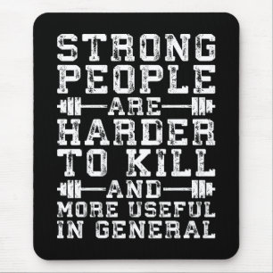 Starke Menschen sind schwerer zu töten - Training Mousepad
