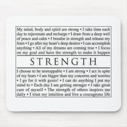 Stärke Mousepad (Vorne)