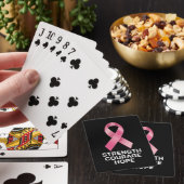 Stärke Mut Hoffnung – Krebsbewusstsein Überlebende Spielkarten (In Situ)