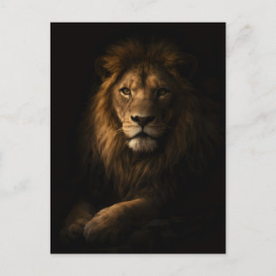 Stärke & Mut Wildlife Art Postkarte