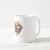 Starke Mutter Königin Gold Krone Kaffeetasse (VorderseiteRechts)