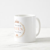 Starke Mutter Königin Goldkrone Florales Design Kaffeetasse (VorderseiteRechts)