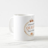 Starke Mutter Königin Goldkrone Florales Design Kaffeetasse (Vorderseite Links)