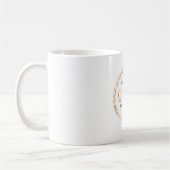 Starke Mutter Königin Goldkrone Florales Design Kaffeetasse (Links)