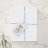 Starke Mutter Retro-Script Groovy Muttertag Geschenkanhänger (Mit Garn)