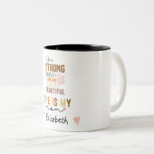 Starke Mutter Retro-Script Groovy Muttertag Zweifarbige Tasse (VorderseiteRechts)