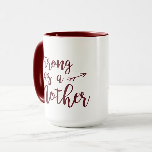 Starke Mutter Tasse (Vorderseite Links)