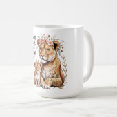 Starke Mütter ziehen starke Kinder auf Kaffeetasse (VorderseiteRechts)