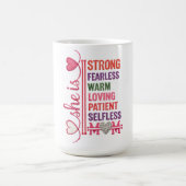 Starke Mutter Zitat Kaffeetasse (Mittel)