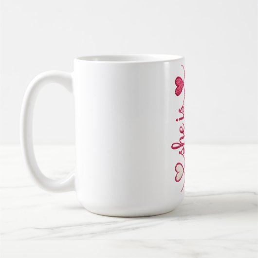 Starke Mutter Zitat Kaffeetasse (Links)