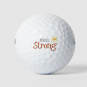 starke #name Kindkrebs Golf Balls Golfball (Vorderseite)