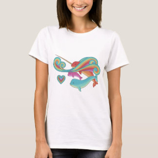 Starke Narwhal Familie T-Shirt
