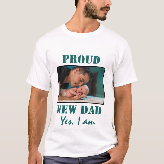 STARKE NEUE DAD | Foto WHITE T - Shirt individuell (Vorderseite)