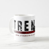 Stärke Oldschool Tasse (Vorderseite Links)