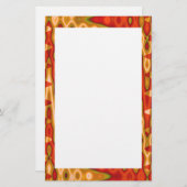 starke orange Grenze Briefpapier (Vorne/Hinten)