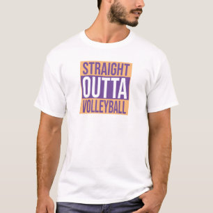 STARKE OUTTA VOLLEYBALL Personalisierte Textfarben T-Shirt