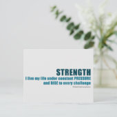 Stärke Postkarte (Stehend Vorderseite)