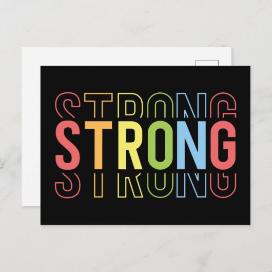 Stärke Postkarte (Vorne/Hinten)