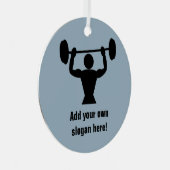 Starke Power-Hubgewichte für Typ - Slogan hinzufüg Ornament Aus Metall (Vorderseite Rechts)