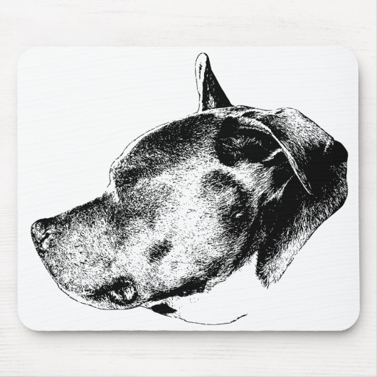 starke Präsenz Pitbull Mousepad (Vorne)