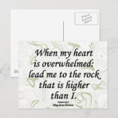 Stärke Psalm 61-2 Postkarte (Vorne/Hinten)