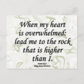 Stärke Psalm 61-2 Postkarte (Vorderseite)