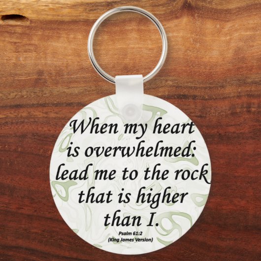 Stärke Psalm 61-2 Schlüsselanhänger (Vorderseite)