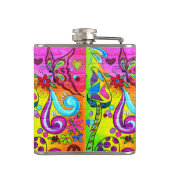 starke psychedelische magische Pilzflasche Flachmann (Rückseite)