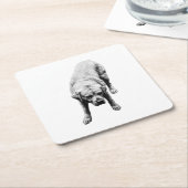 Stärke Rechteckiger Pappuntersetzer (angewinkelt)