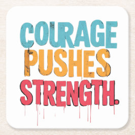 Stärke Rechteckiger Pappuntersetzer