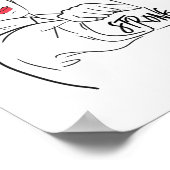 Starke Rosie The Riveter Breast Cancer Awareness Poster (Ecke)