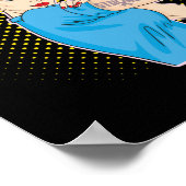 Starke Rosie The Riveter Breast Cancer Awareness Poster (Ecke)